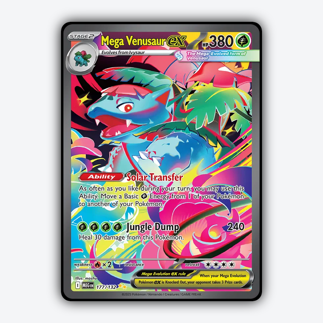 Mega Venusaur ex #177 - Mega Evolution Set - Card Rug