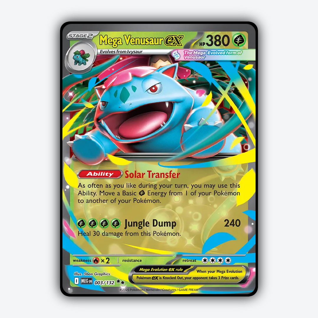 Mega Venusaur ex #3 - Mega Evolution Set - Card Rug