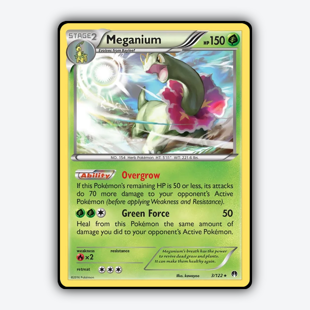 Meganium 003/122 - BREAKpoint Set - Card Rug