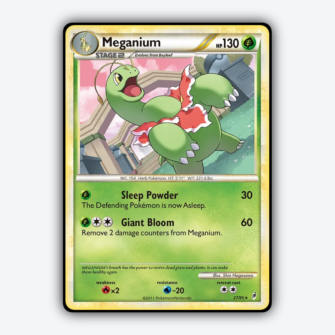 Meganium 027/95 - Call of Legends Set - Card Rug