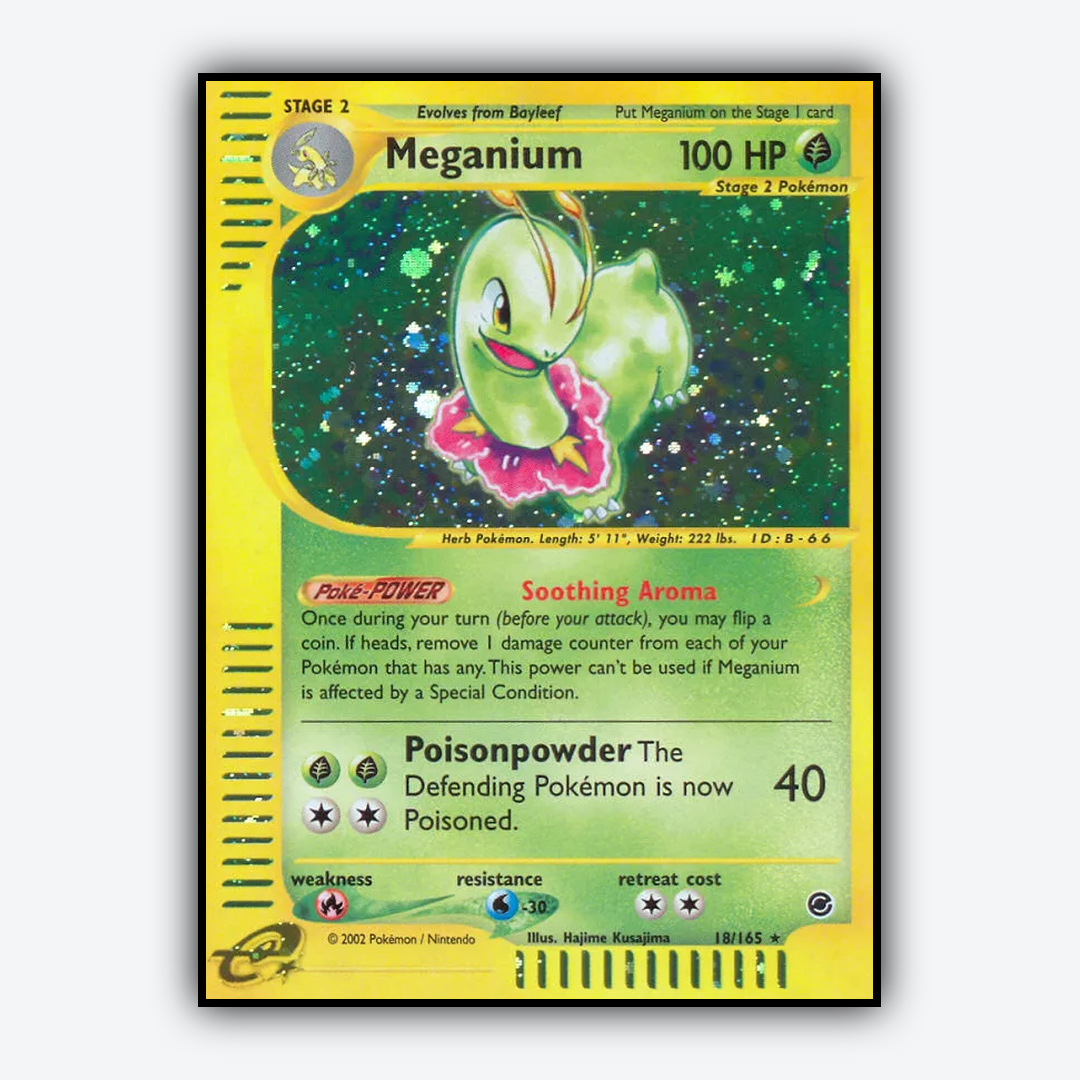 Meganium 018/165 - Expedition Base Set - Card Rug