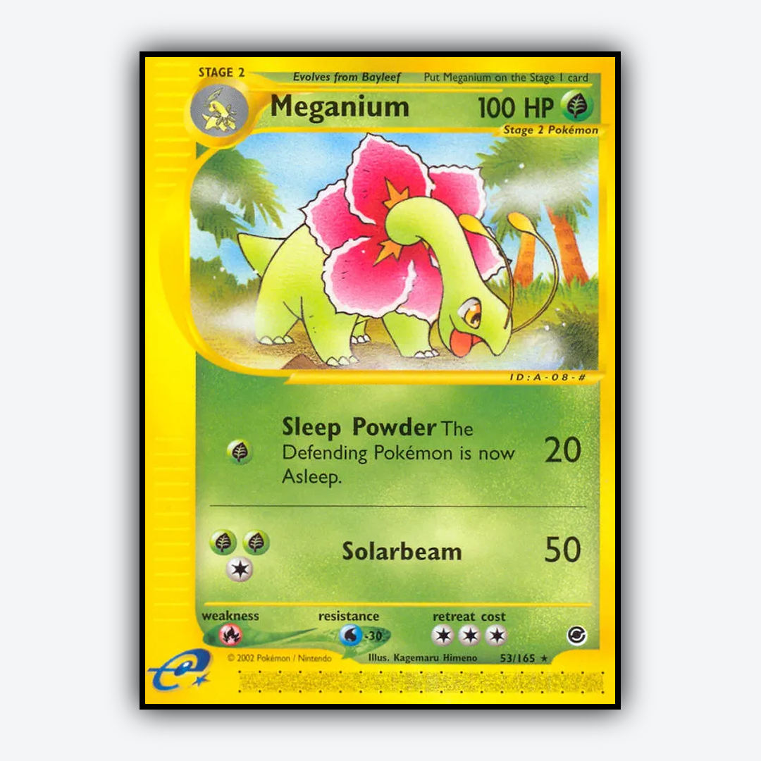 Meganium 053/165 - Expedition Base Set - Card Rug