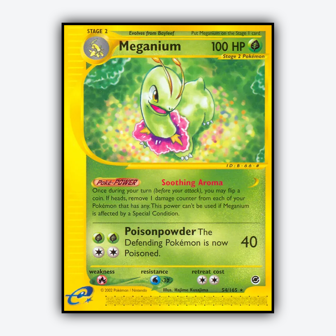 Meganium 054/165 - Expedition Base Set - Card Rug