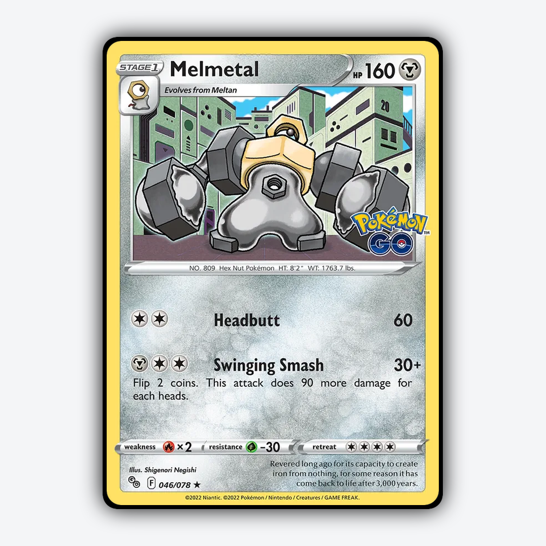 Melmetal 046/78 - Pokémon GO Set - Card Rug