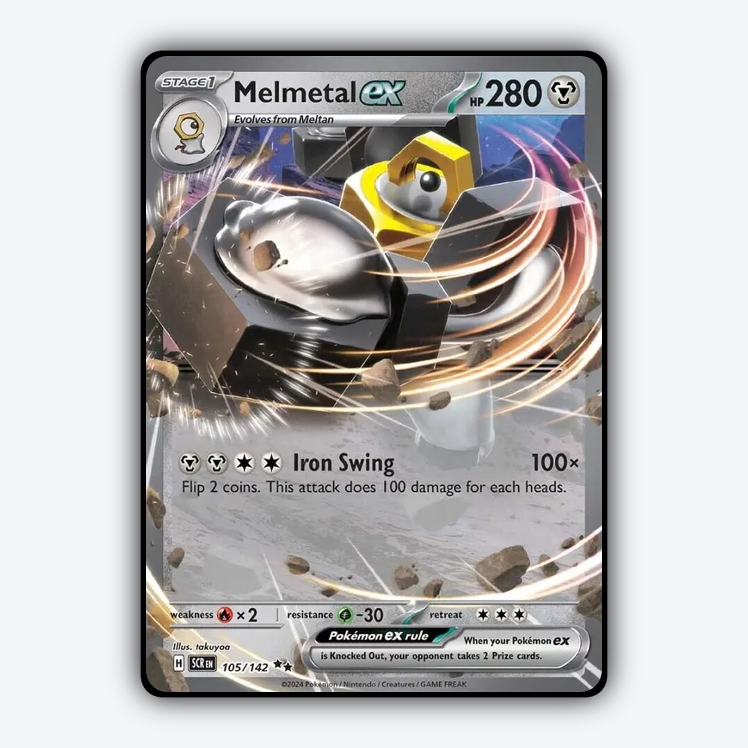 Melmetal ex 105/142 - Stellar Crown Set - Card Rug