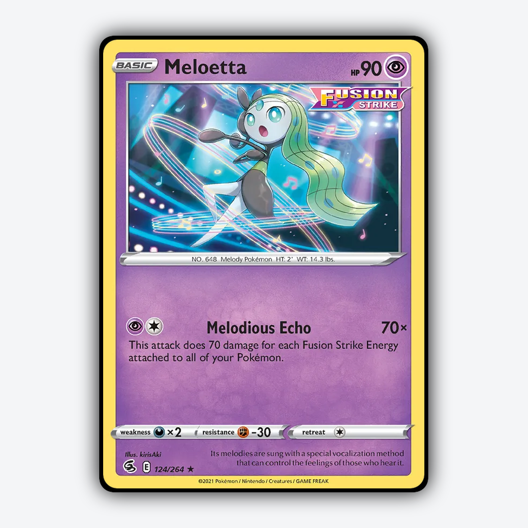 Meloetta 124/264 - Fusion Strike Set - Card Rug