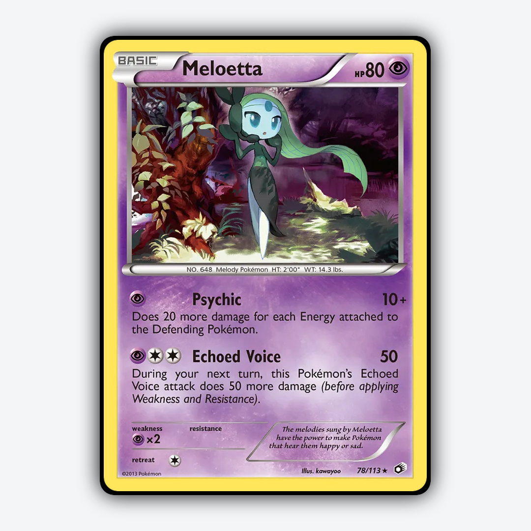 Meloetta 078/113 - Legendary Treasures Set - Card Rug