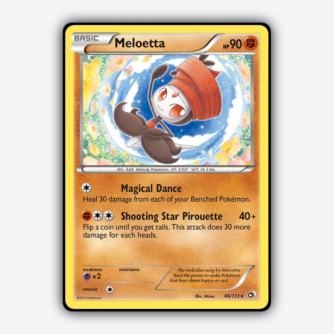 Meloetta 086/113 - Legendary Treasures Set - Card Rug