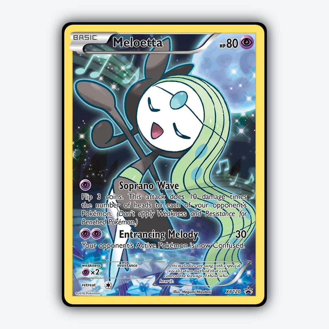 Meloetta #120 - XY Black Star Promos Set - Card Rug