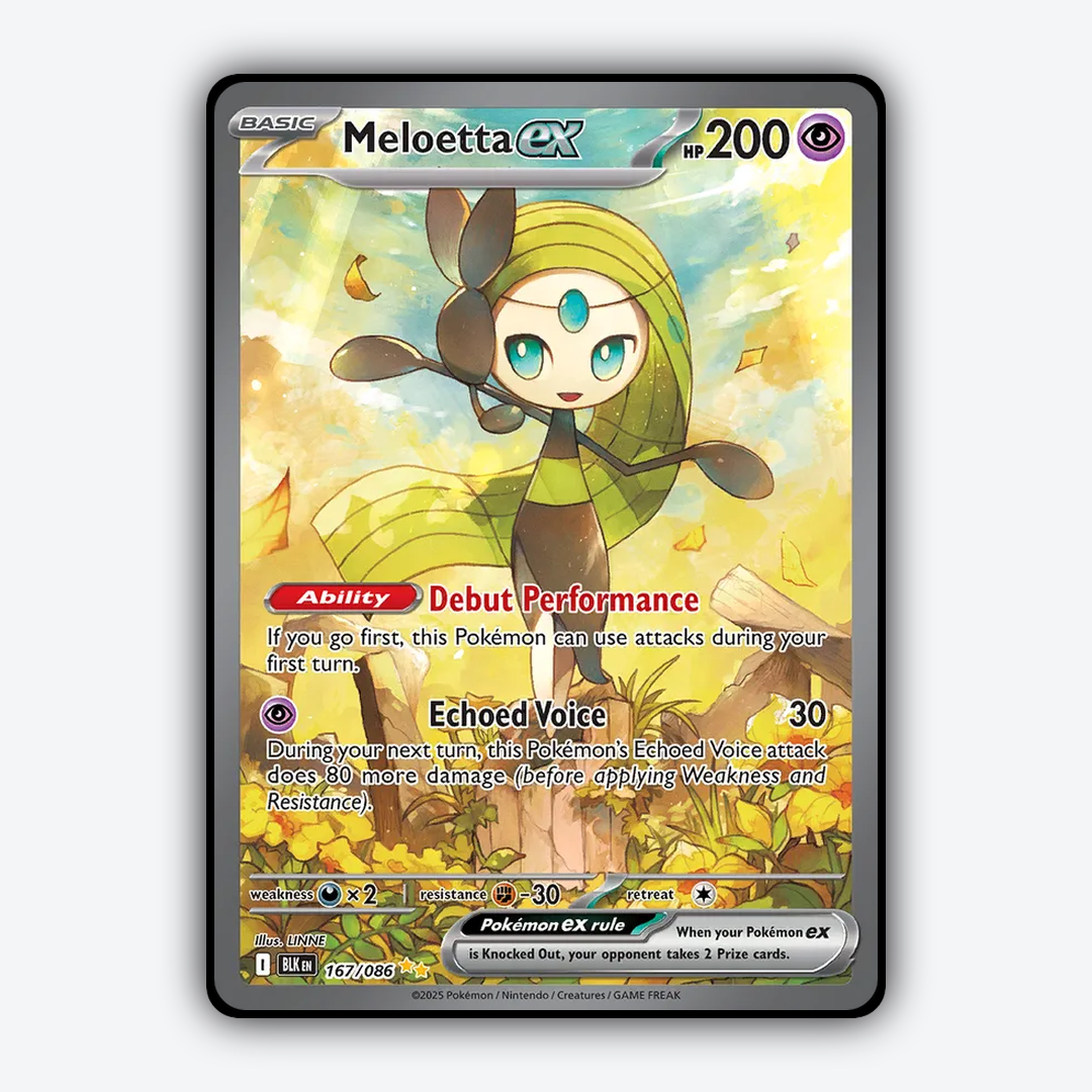 Meloetta ex #167 - Black Bolt Set - Card Rug