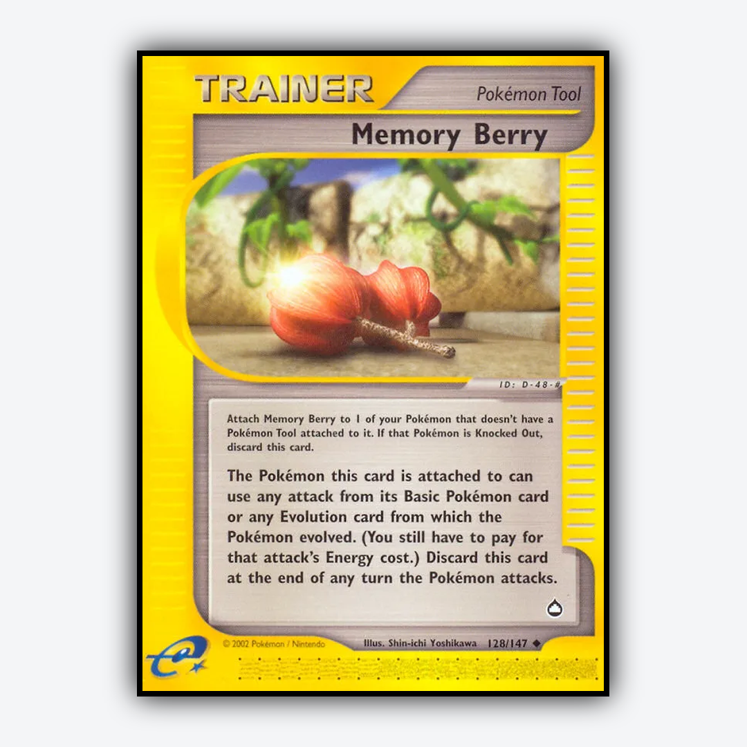 Memory Berry 128/147 - Aquapolis Set - Card Rug