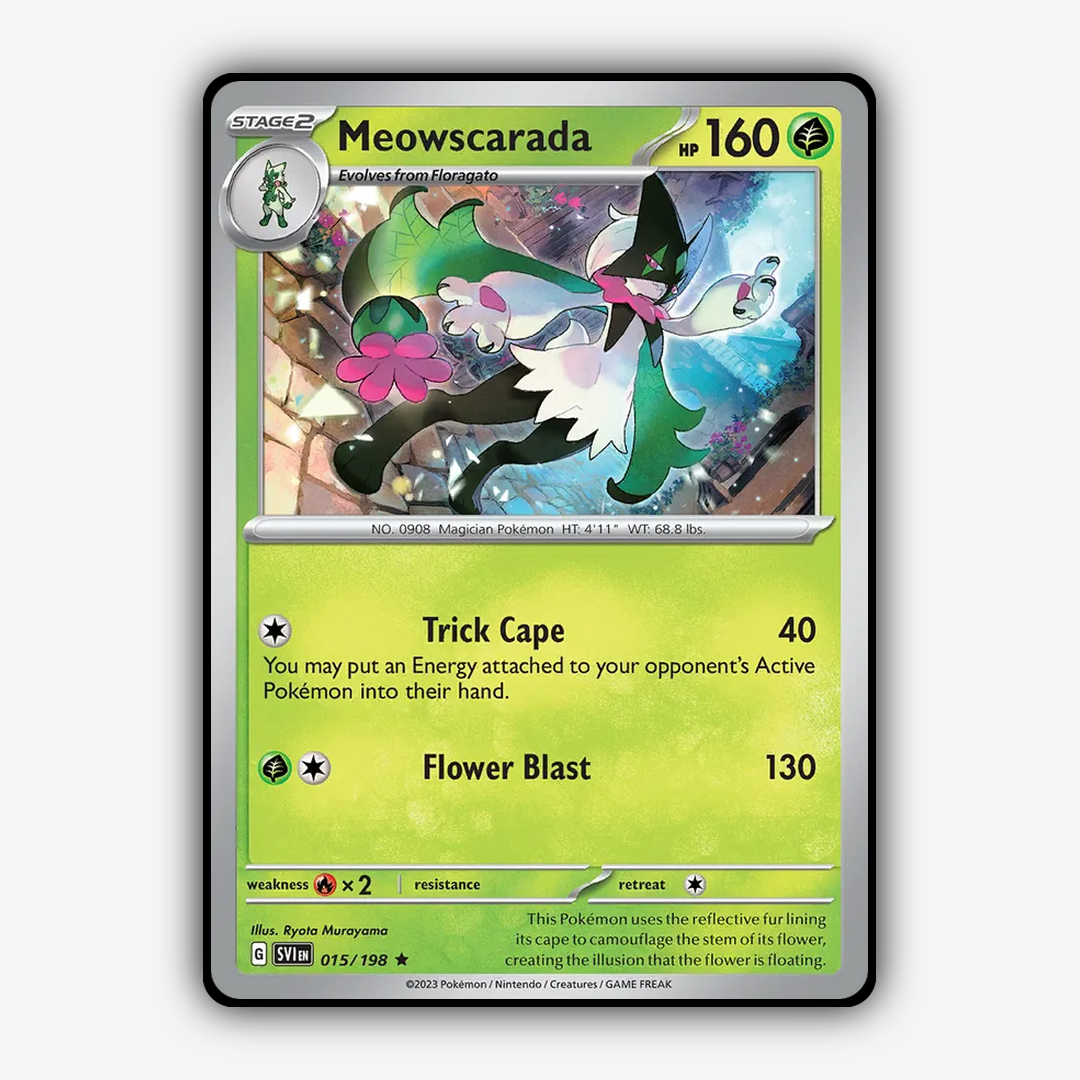 Meowscarada 015/198 - Scarlet & Violet Set - Card Rug