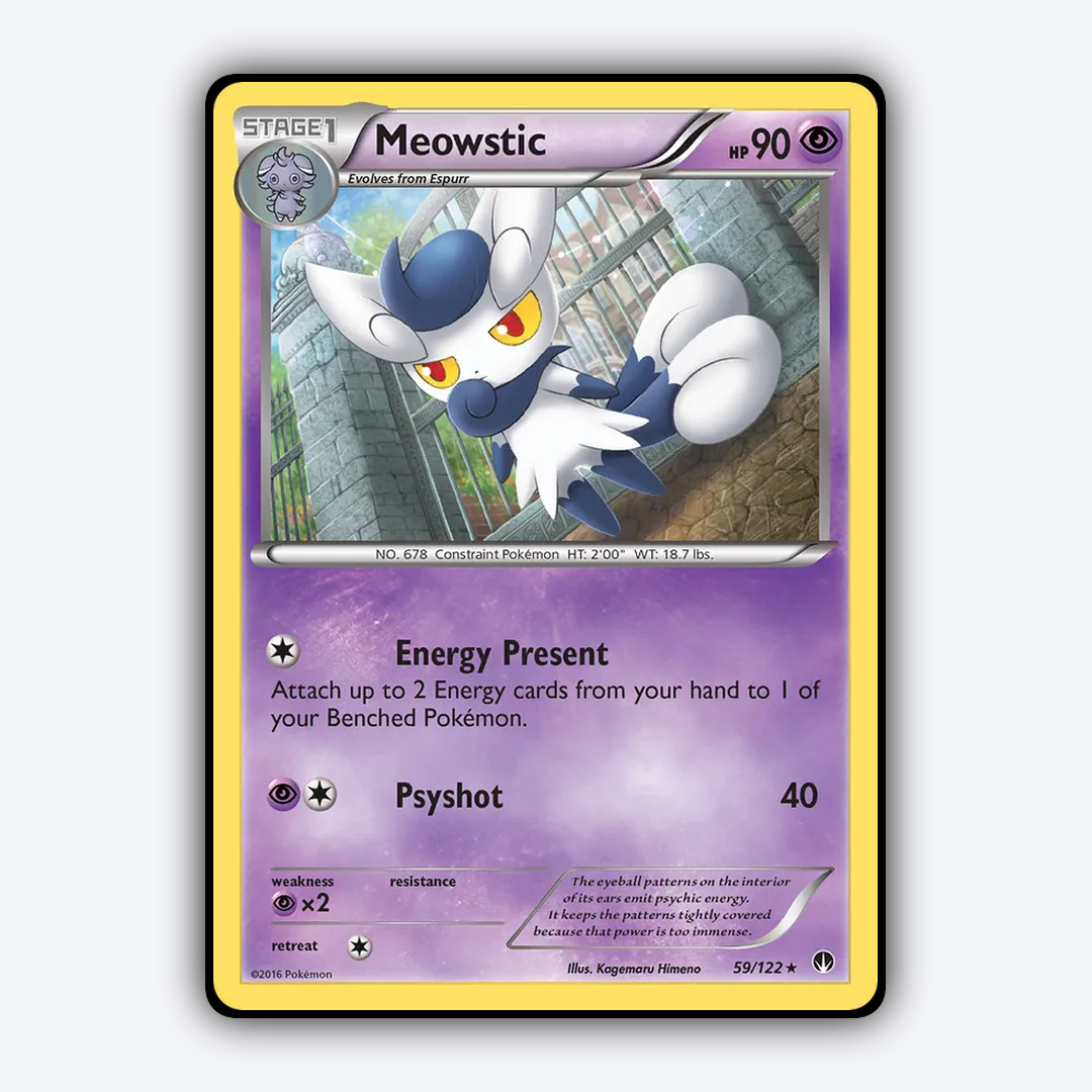 Meowstic 059/122 - BREAKpoint Set - Card Rug