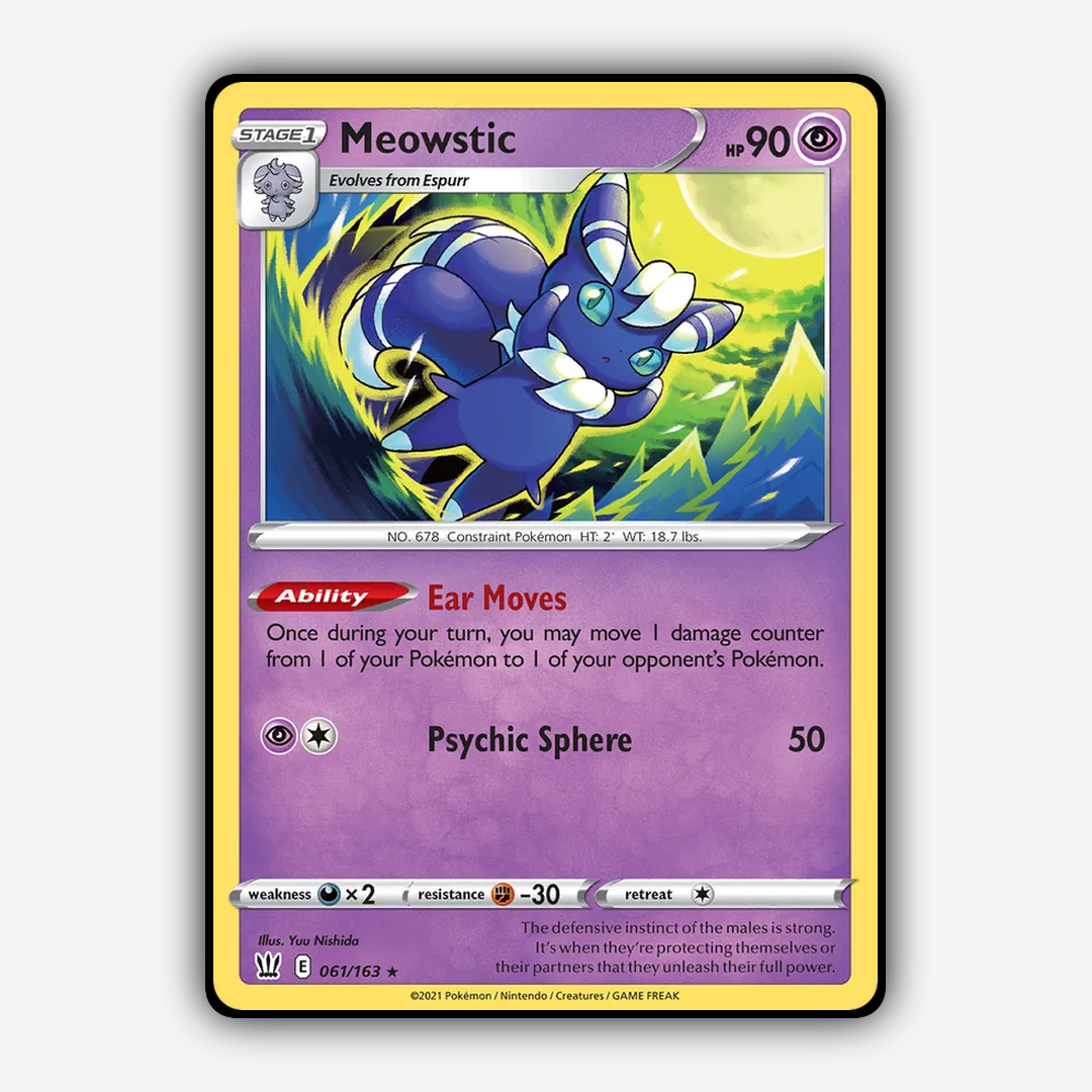 Meowstic 061/163 - Battle Styles Set - Card Rug
