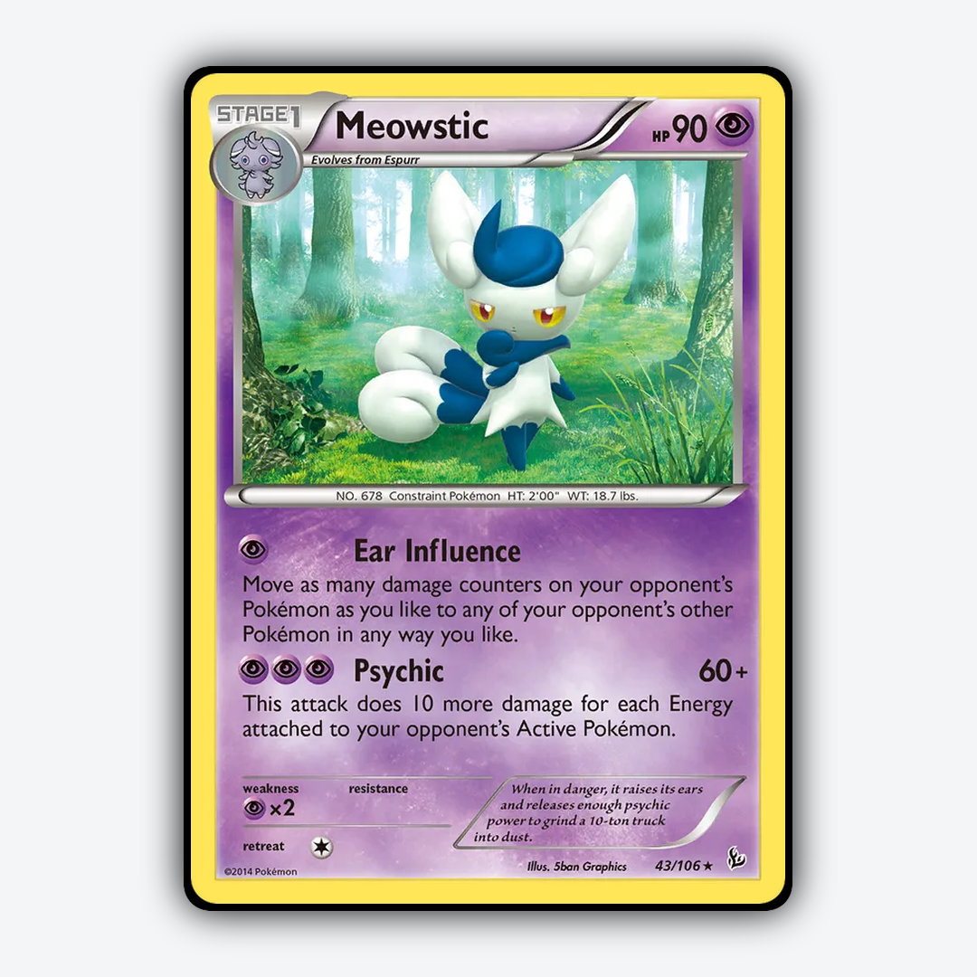 Meowstic 043/106 - Flashfire Set - Card Rug