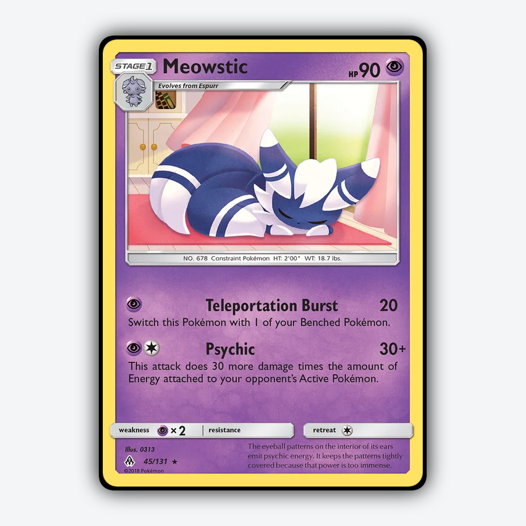 Meowstic 045/131 - Forbidden Light Set - Card Rug