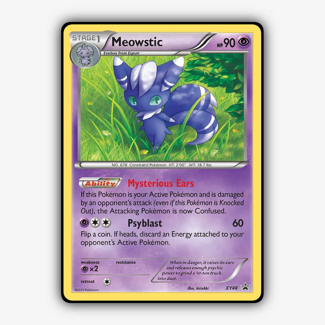 Meowstic #48 - XY Black Star Promos Set - Card Rug