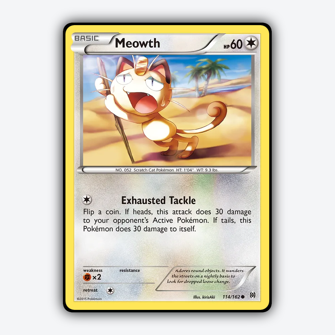 Meowth 114/162 - BREAKthrough Set - Card Rug