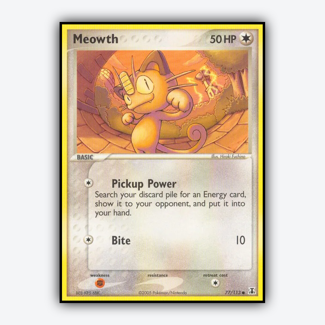 Meowth 077/113 - Delta Species Set - Card Rug