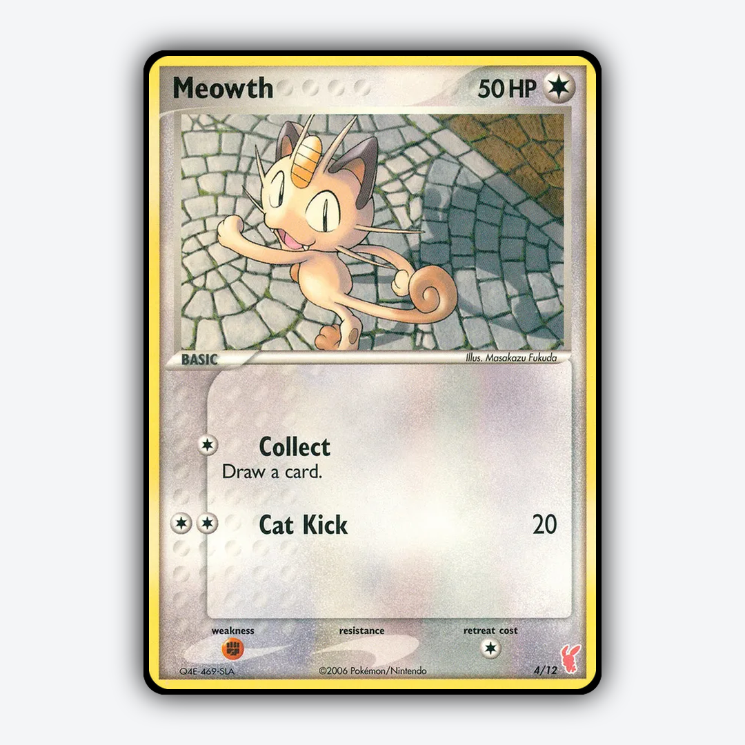 Meowth 004/12 - EX Trainer Kit 2 Plusle Set - Card Rug