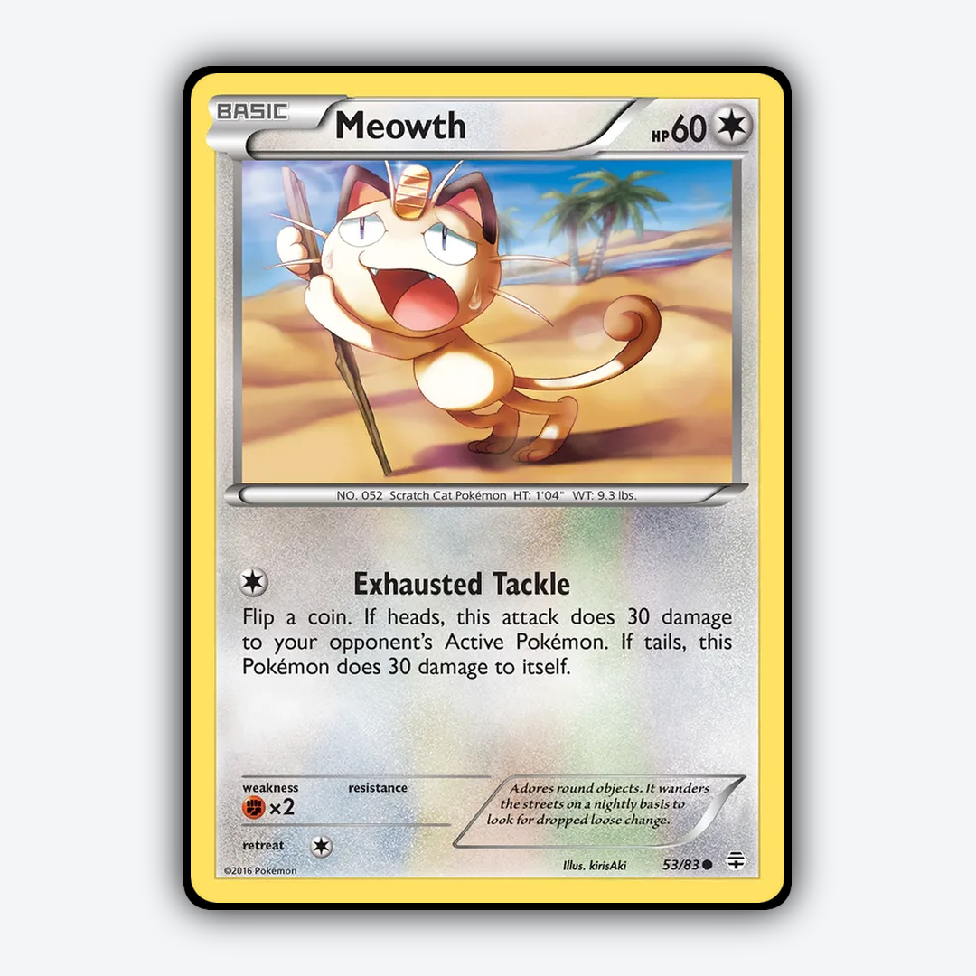 Meowth 053/83 - Generations Set - Card Rug