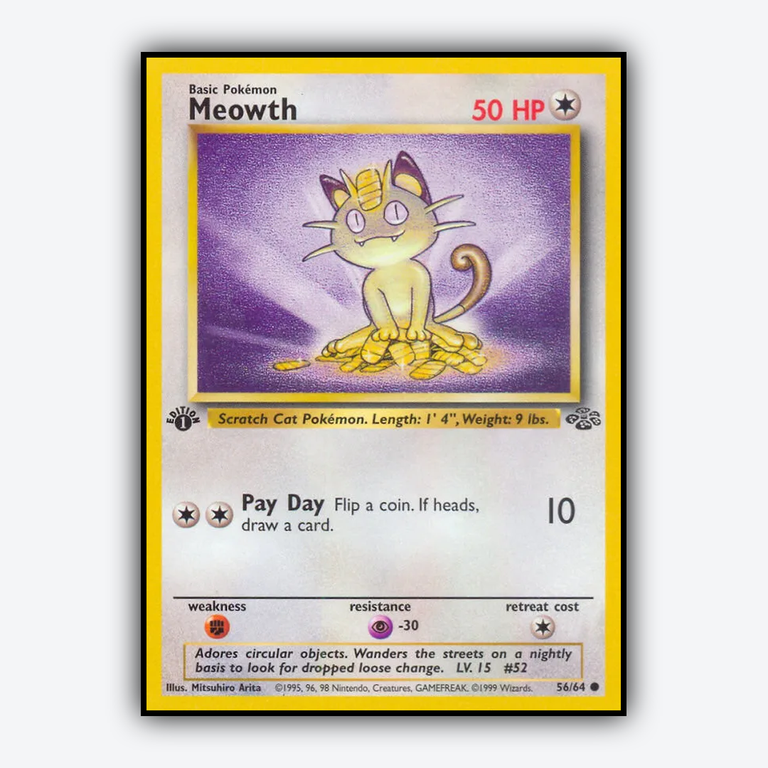 Meowth 056/64 - Jungle Set - Card Rug