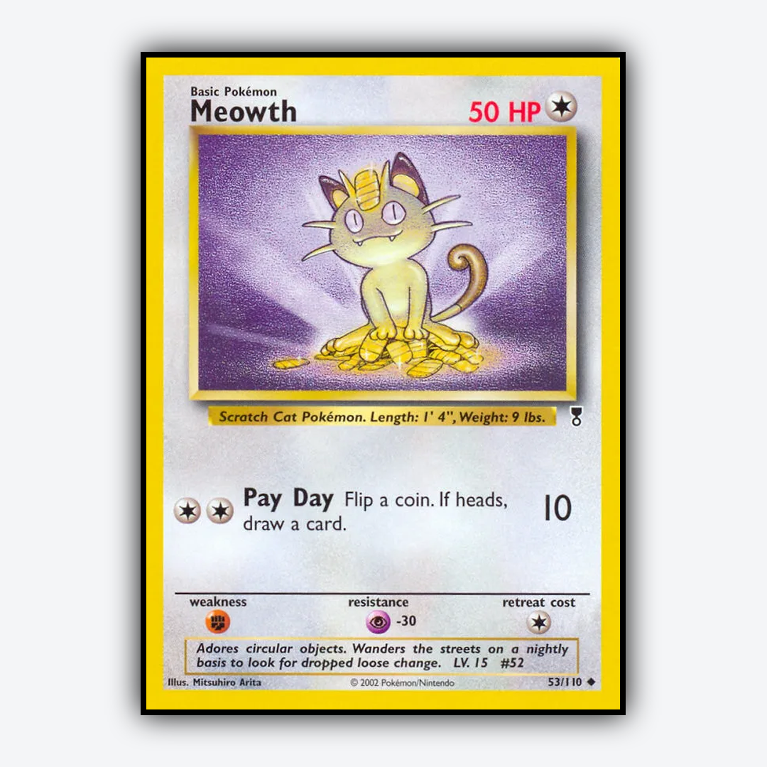 Meowth 053/110 - Legendary Collection Set - Card Rug