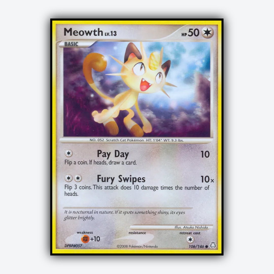 Meowth 106/146 - Legends Awakened Set - Card Rug