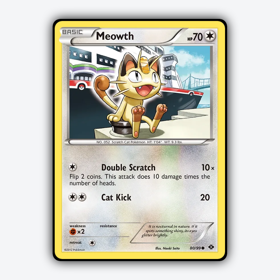 Meowth 080/99 - Next Destinies Set - Card Rug