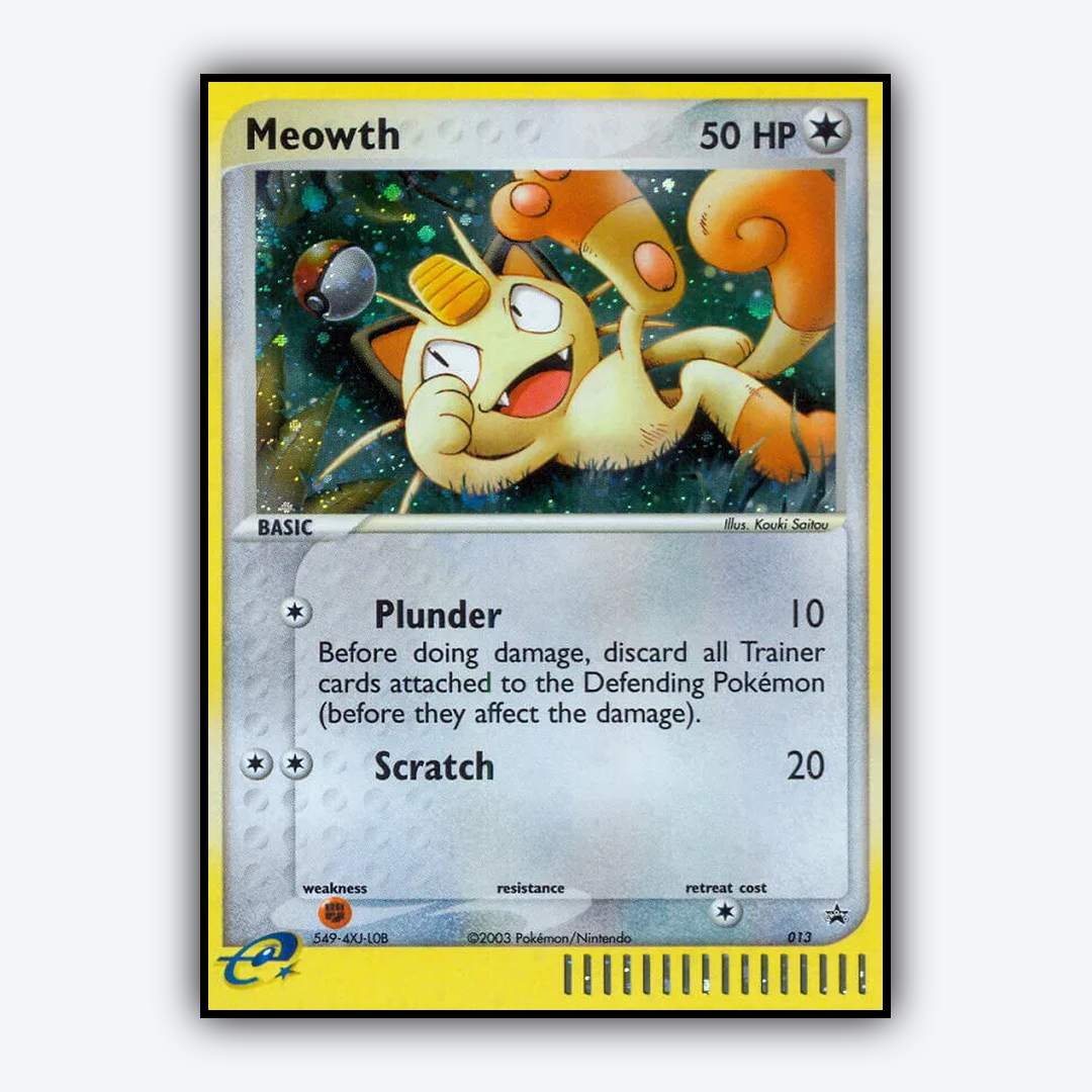 Meowth #13 - Nintendo Black Star Promos Set - Card Rug
