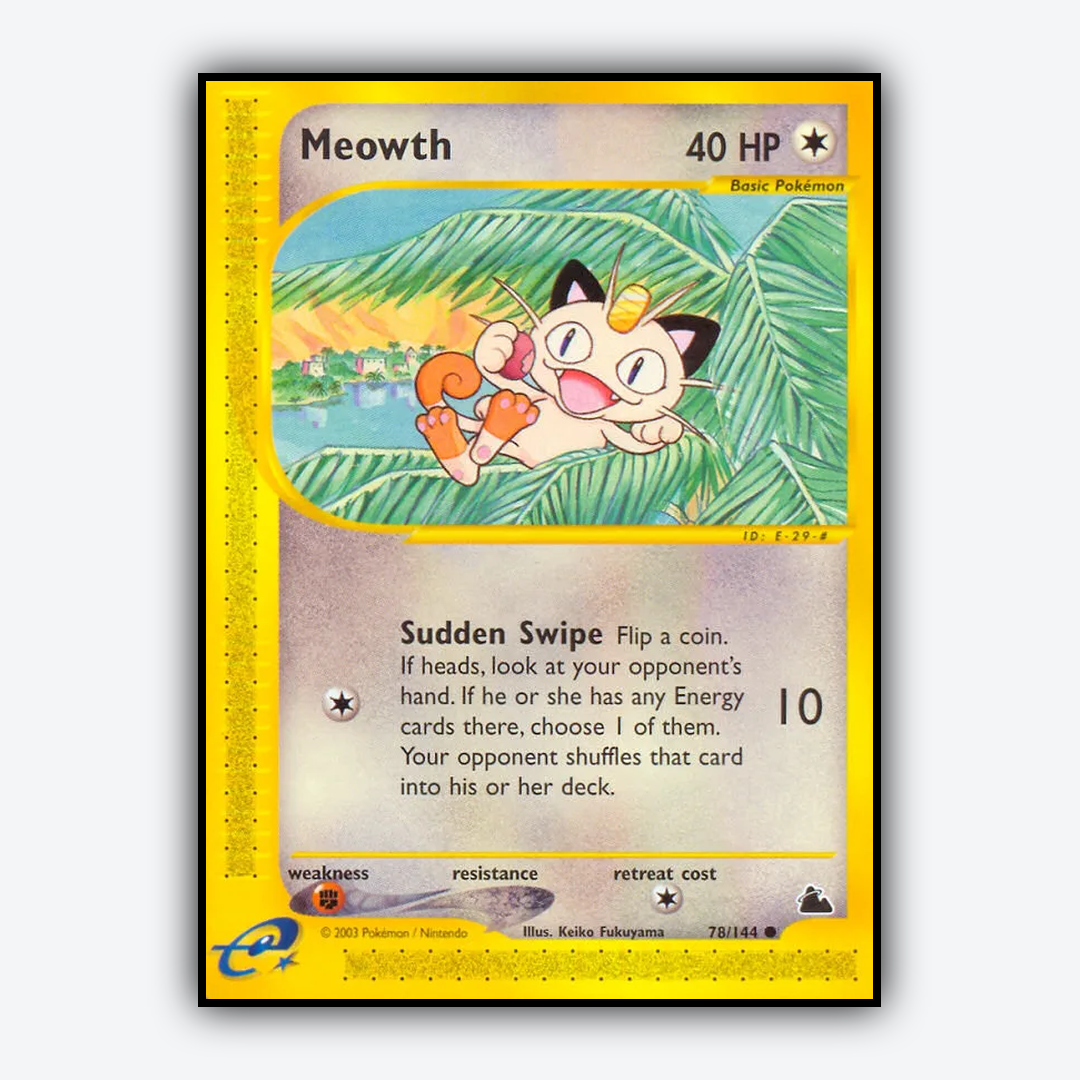 Meowth 078/144 - Skyridge Set - Card Rug