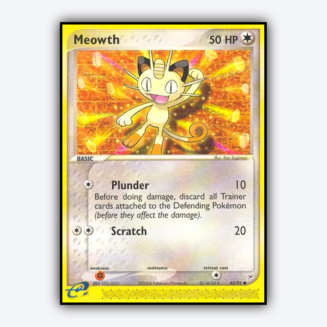 Meowth 042/95 - Team Magma vs Team Aqua Set - Card Rug