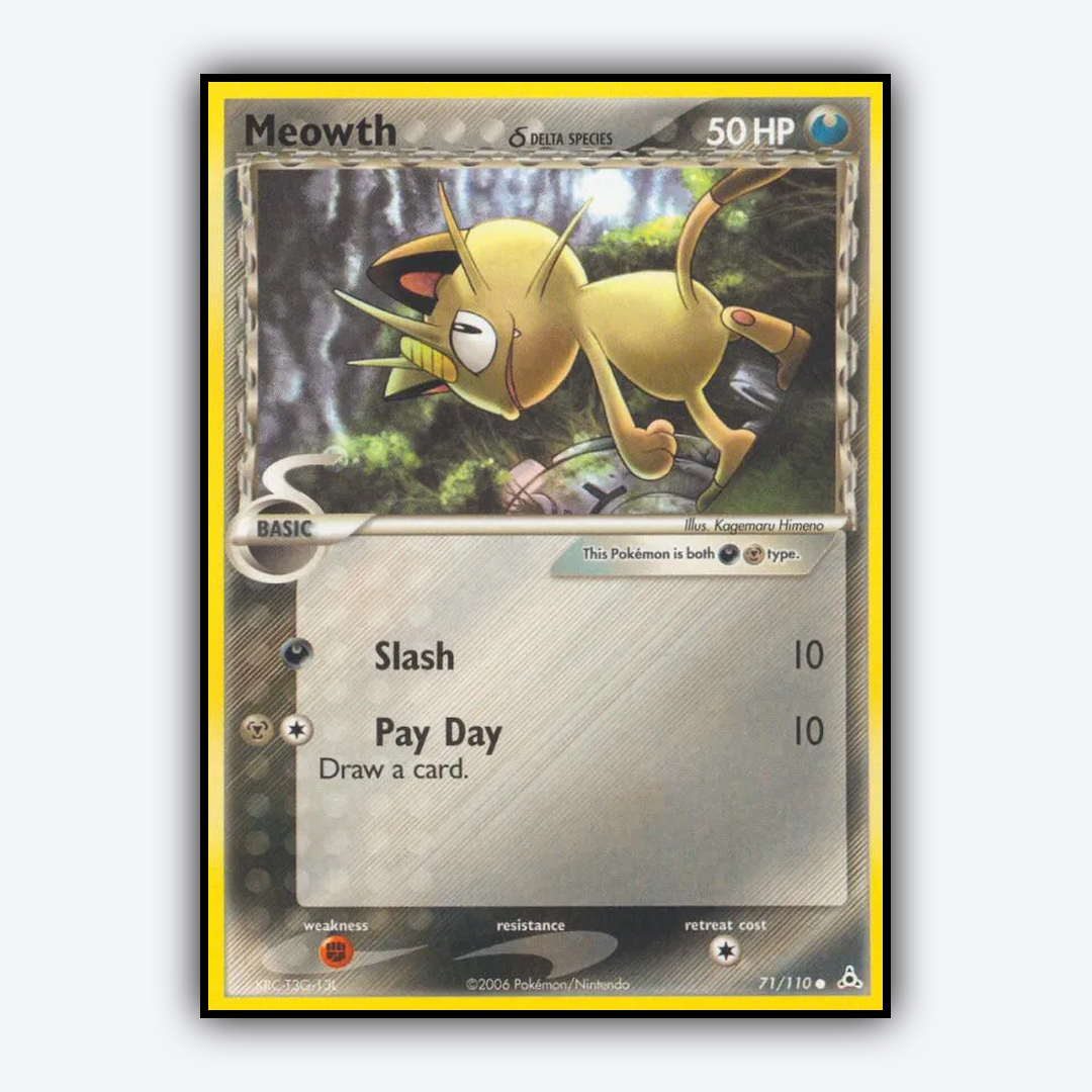 Meowth δ 071/110 - Holon Phantoms Set - Card Rug