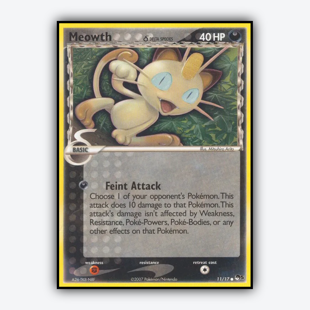 Meowth δ 011/17 - POP Series 5 Set - Card Rug