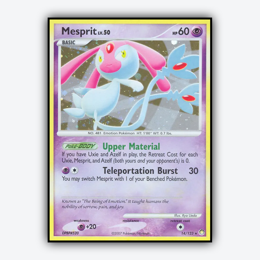 Mesprit 014/123 - Mysterious Treasures Set - Card Rug