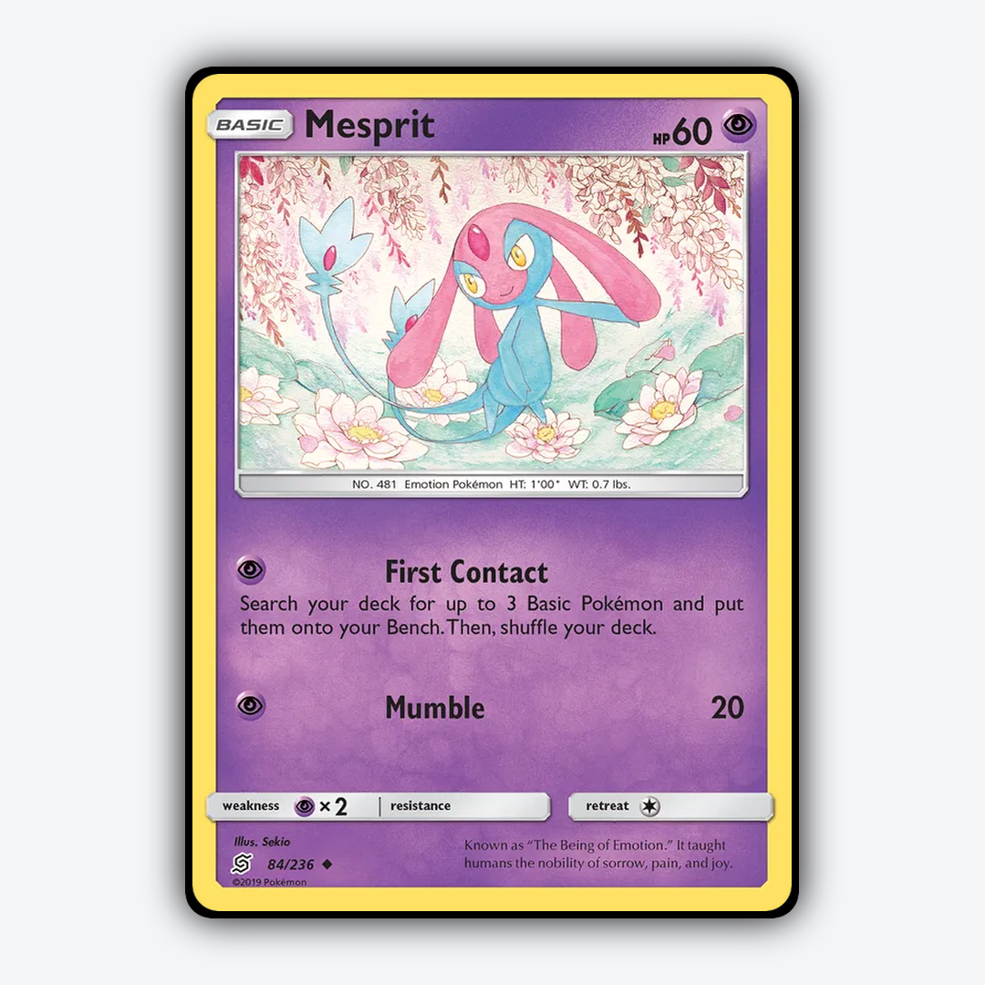 Mesprit 084/236 - Unified Minds Set - Card Rug
