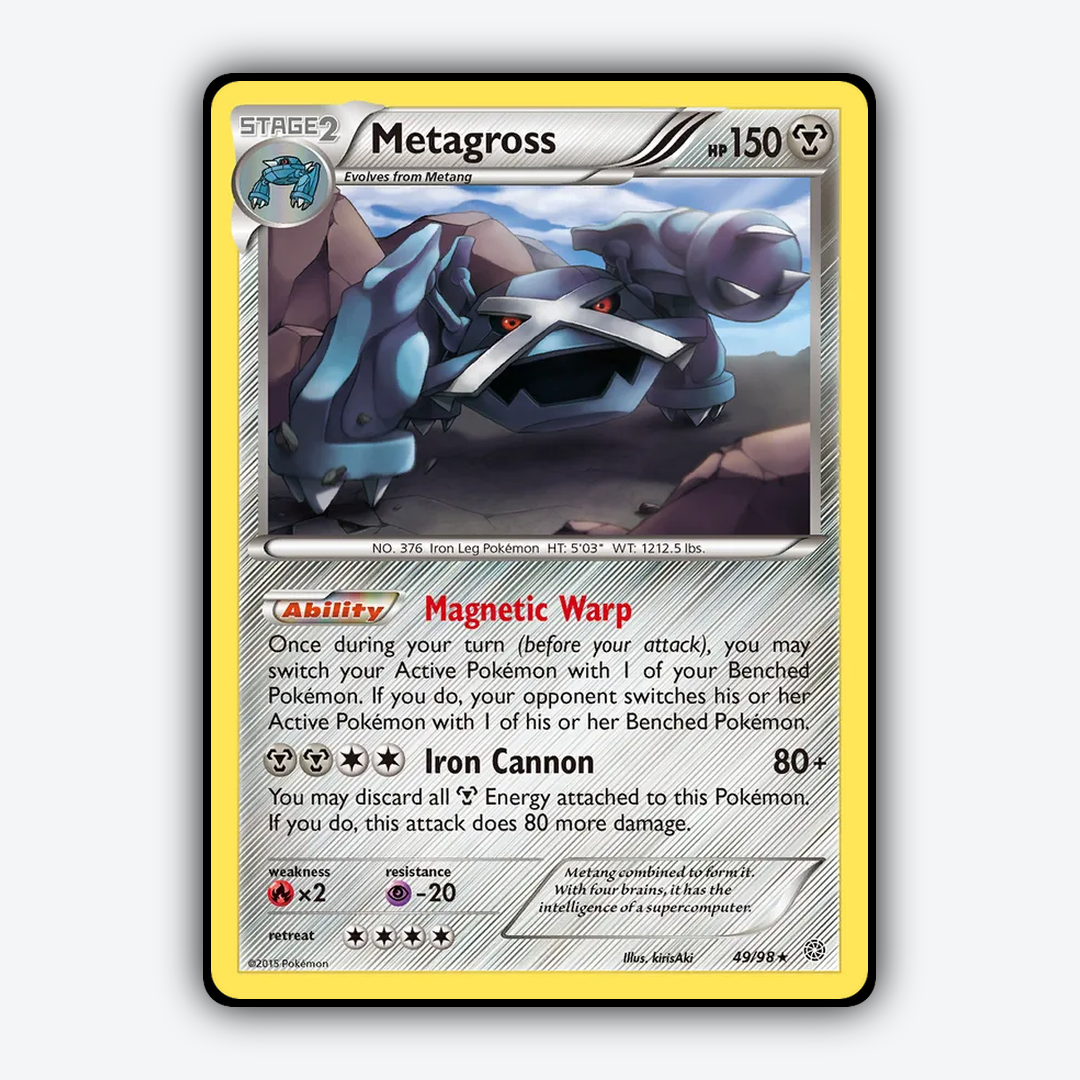 Metagross 049/98 - Ancient Origins Set - Card Rug