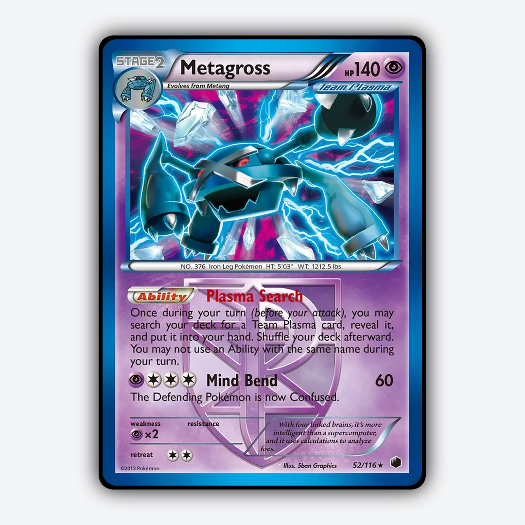 Metagross 052/116 - Plasma Freeze Set - Card Rug