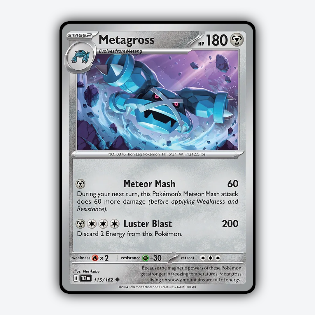 Metagross 115/162 - Temporal Forces Set - Card Rug