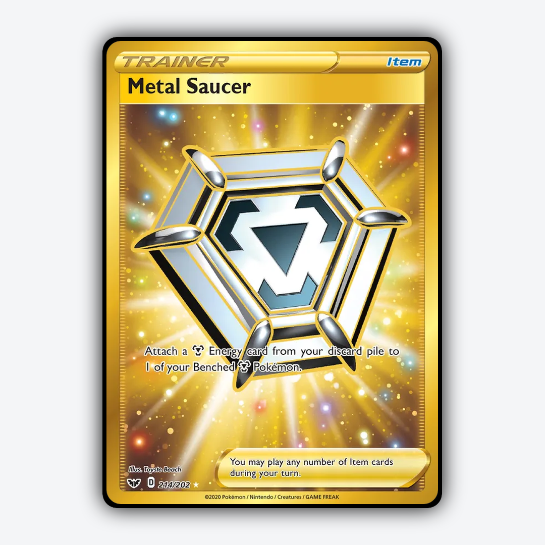 Metal Saucer 214/202 - Sword & Shield Set - Card Rug