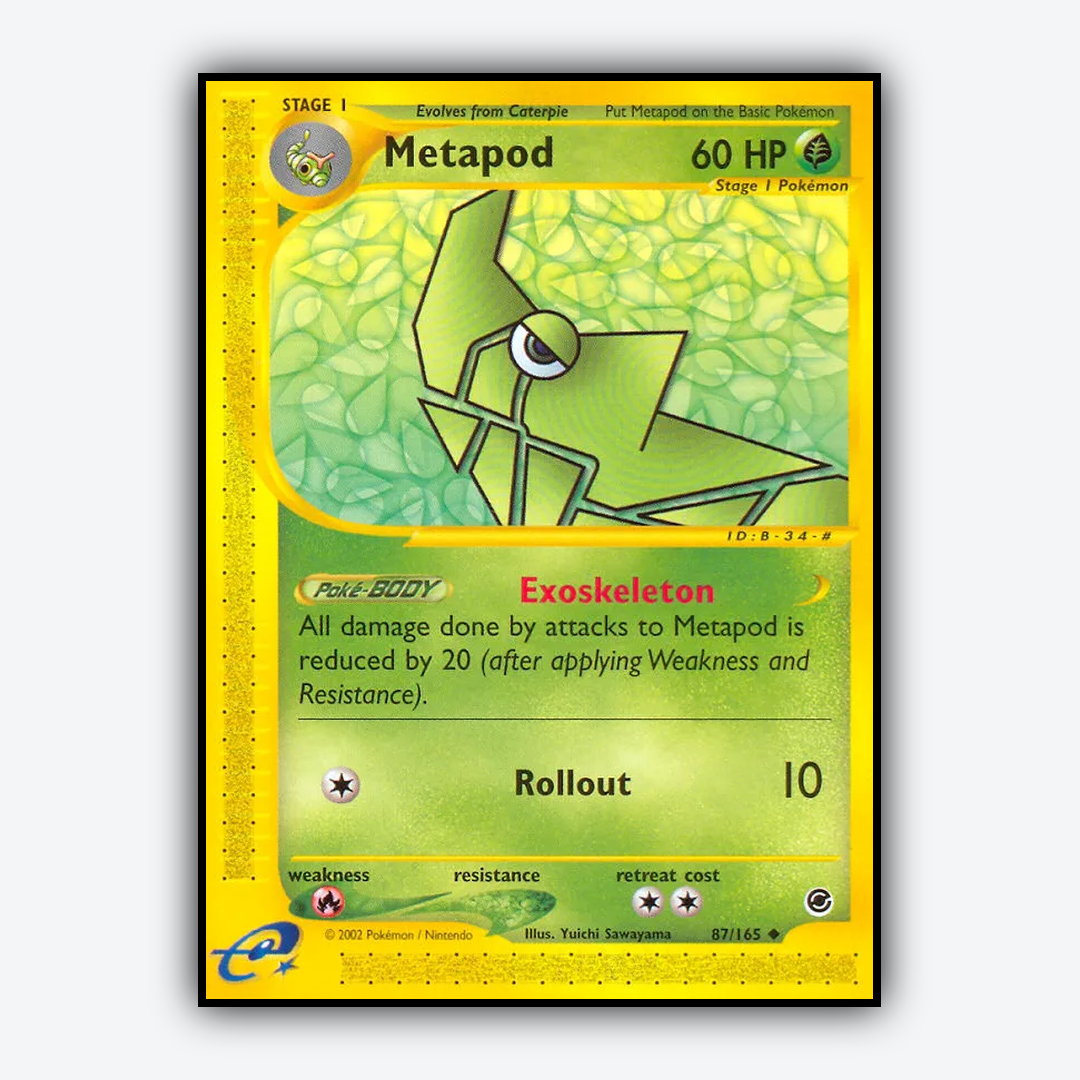 Metapod 087/165 - Expedition Base Set - Card Rug