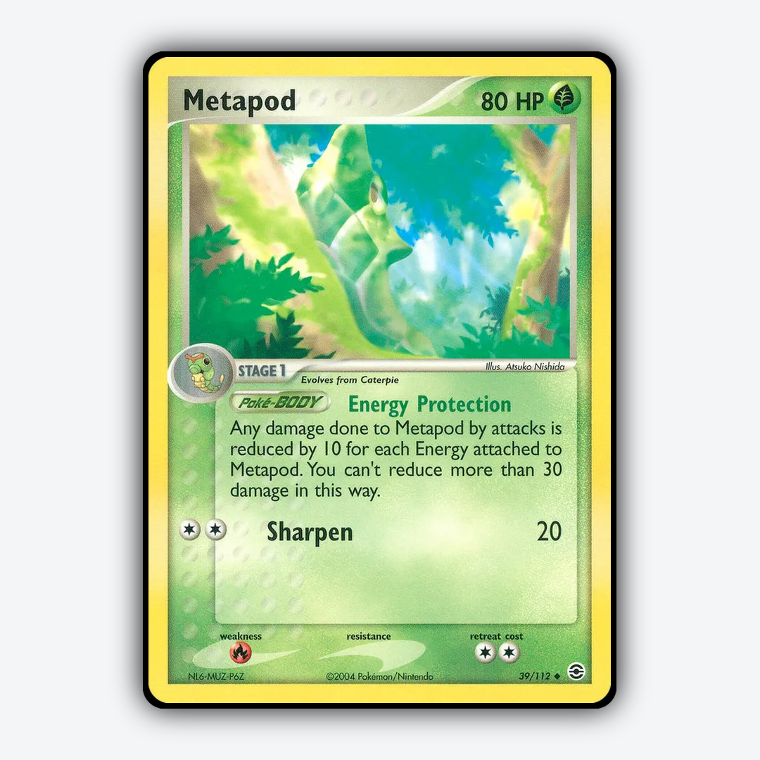 Metapod 039/112 - FireRed & LeafGreen Set - Card Rug
