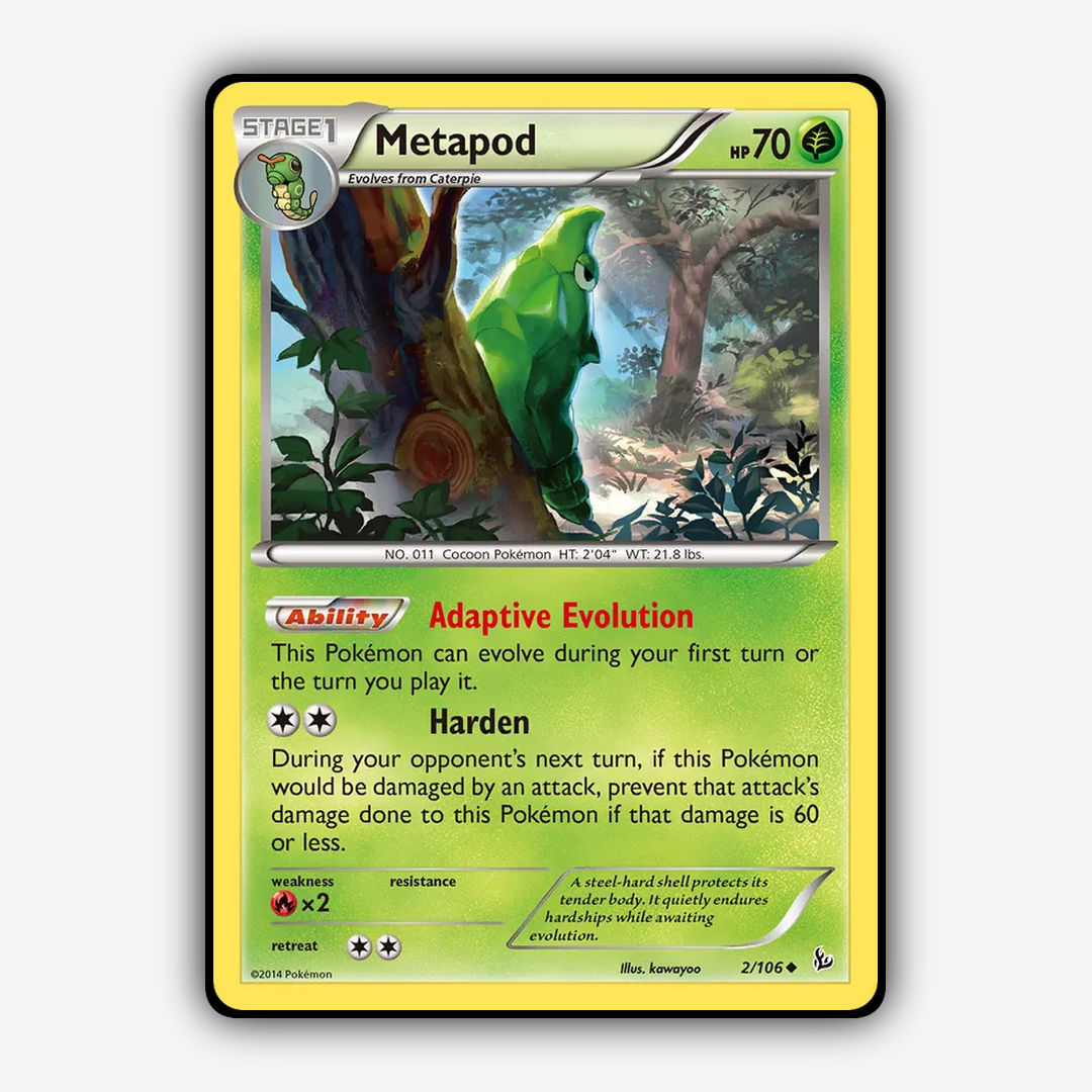 Metapod 002/106 - Flashfire Set - Card Rug