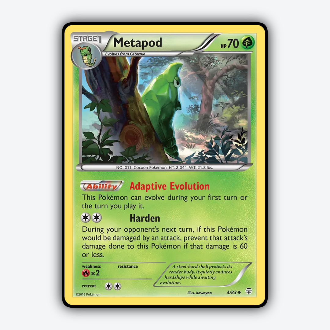 Metapod 004/83 - Generations Set - Card Rug