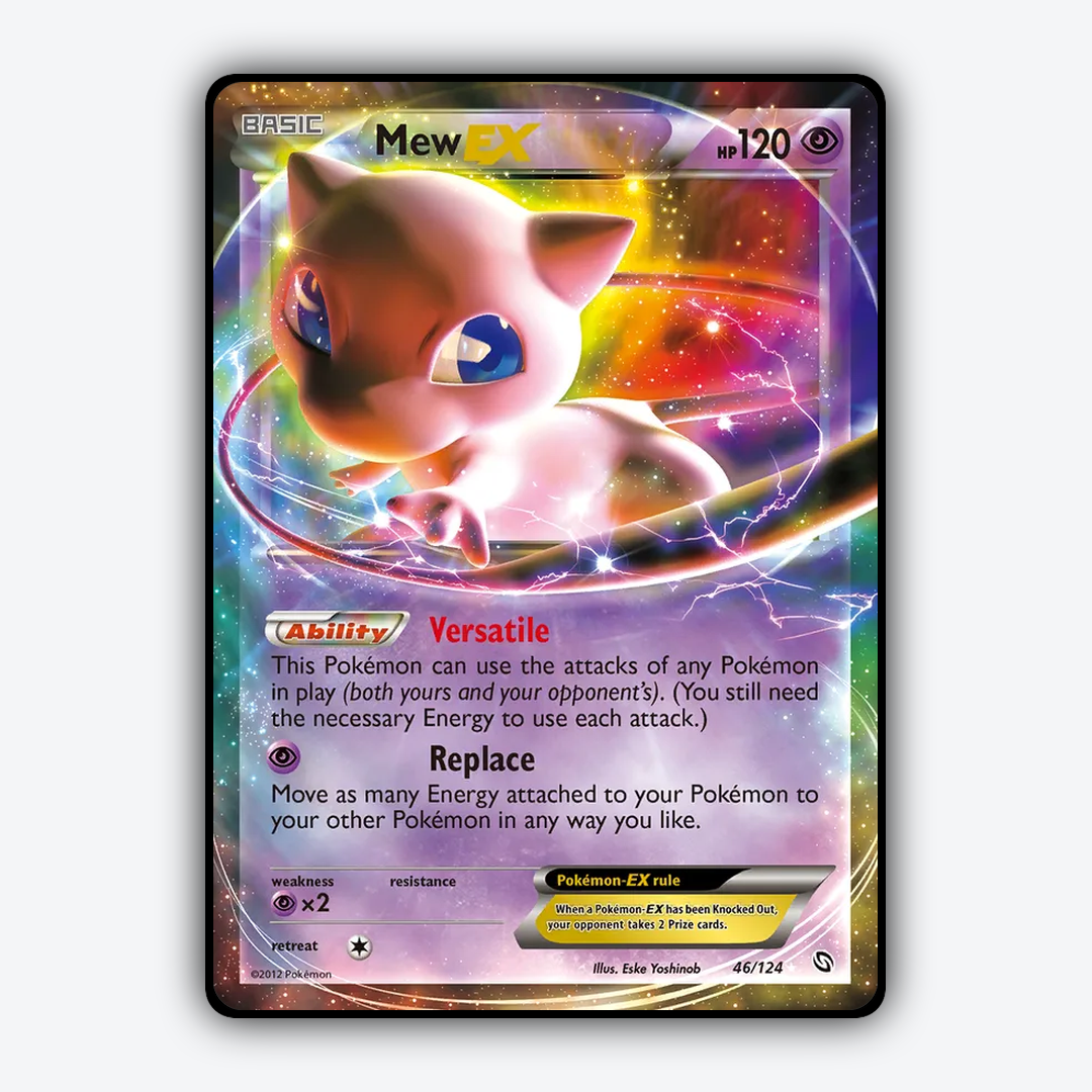Mew-EX 046/124 - Dragons Exalted Set - Card Rug