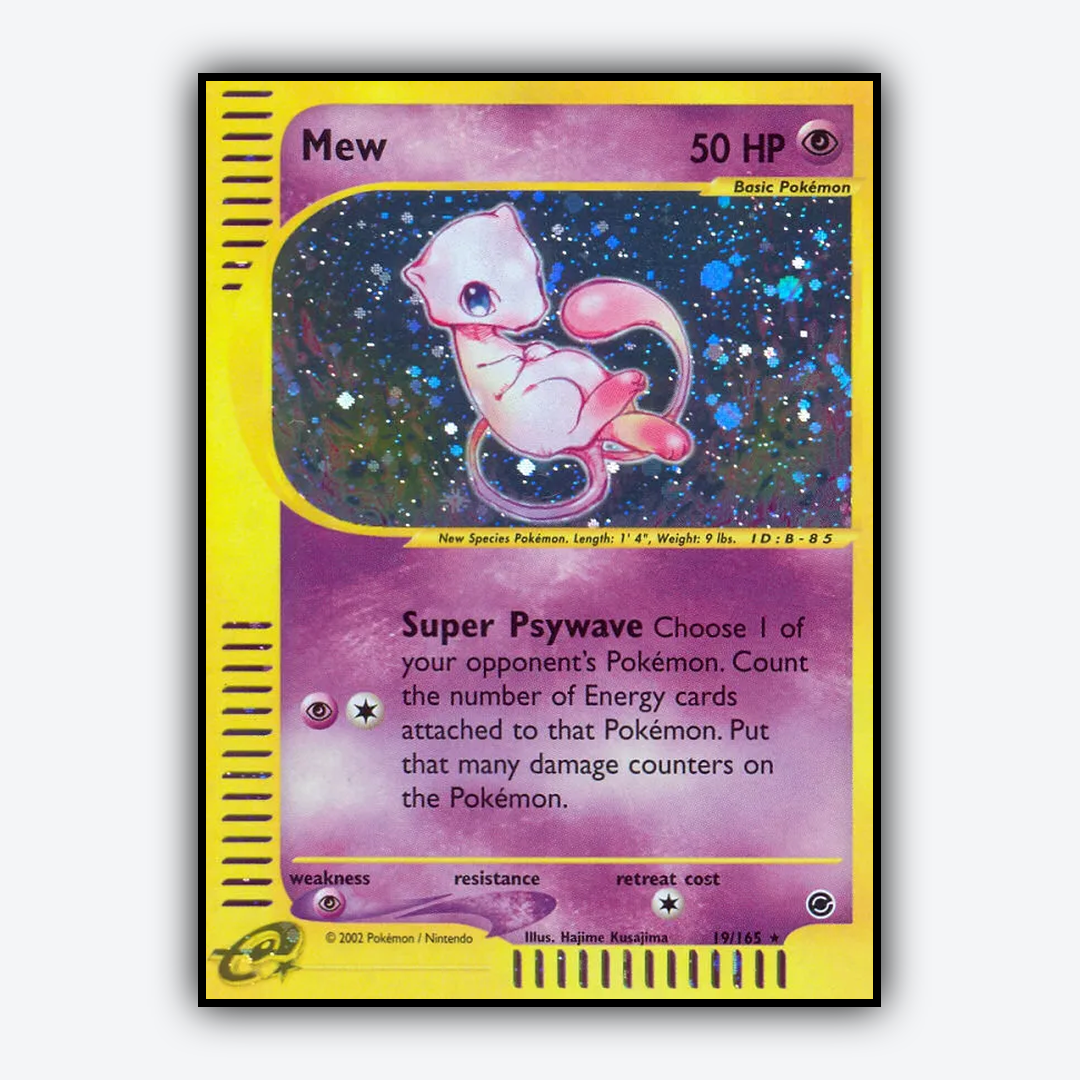 Mew 019/165 - Expedition Base Set - Card Rug
