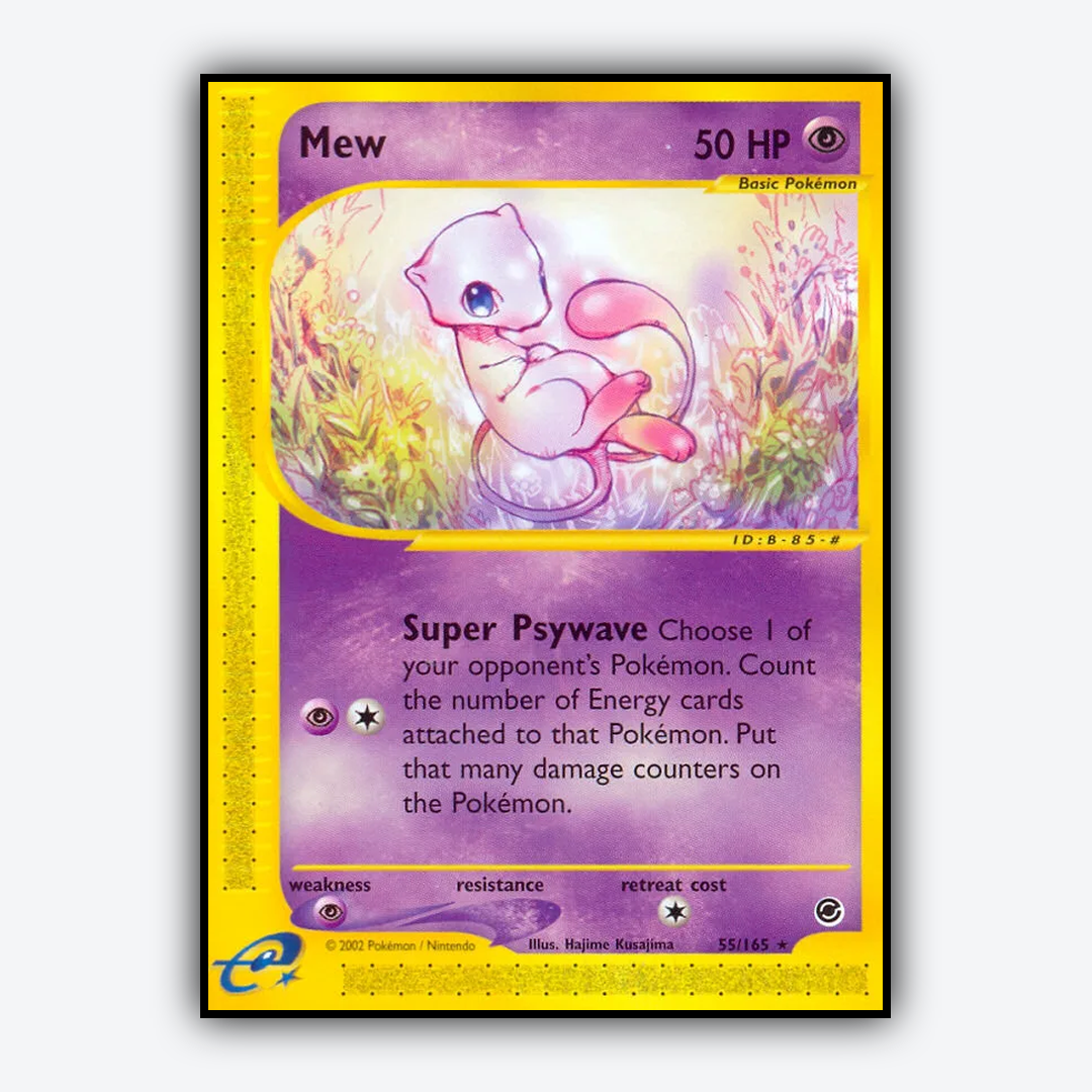Mew 055/165 - Expedition Base Set - Card Rug