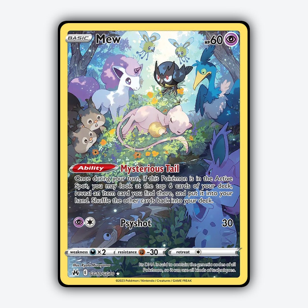 Mew #10 - Crown Zenith Set - Card Rug