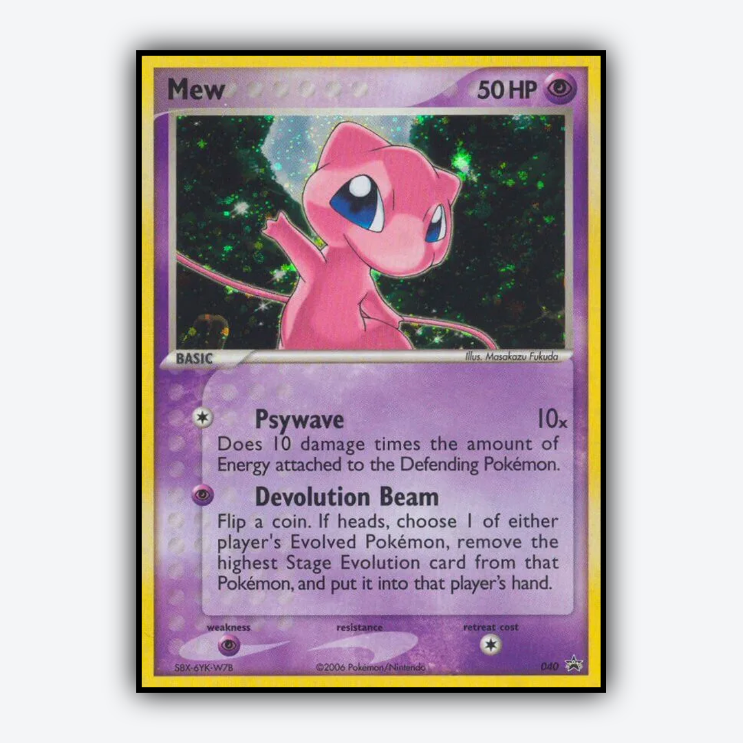 Mew #40 - Nintendo Black Star Promos Set - Card Rug