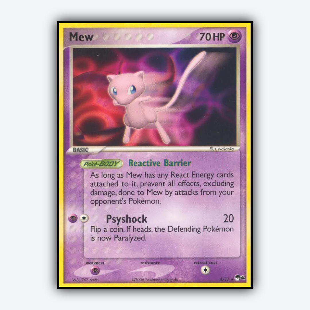 Mew 004/17 - POP Series 4 Set - Card Rug